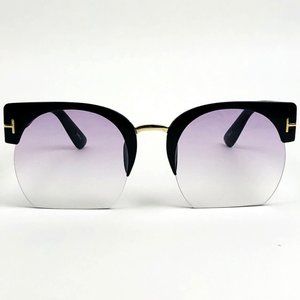 Semi Rimless Gradient Lens Oversized